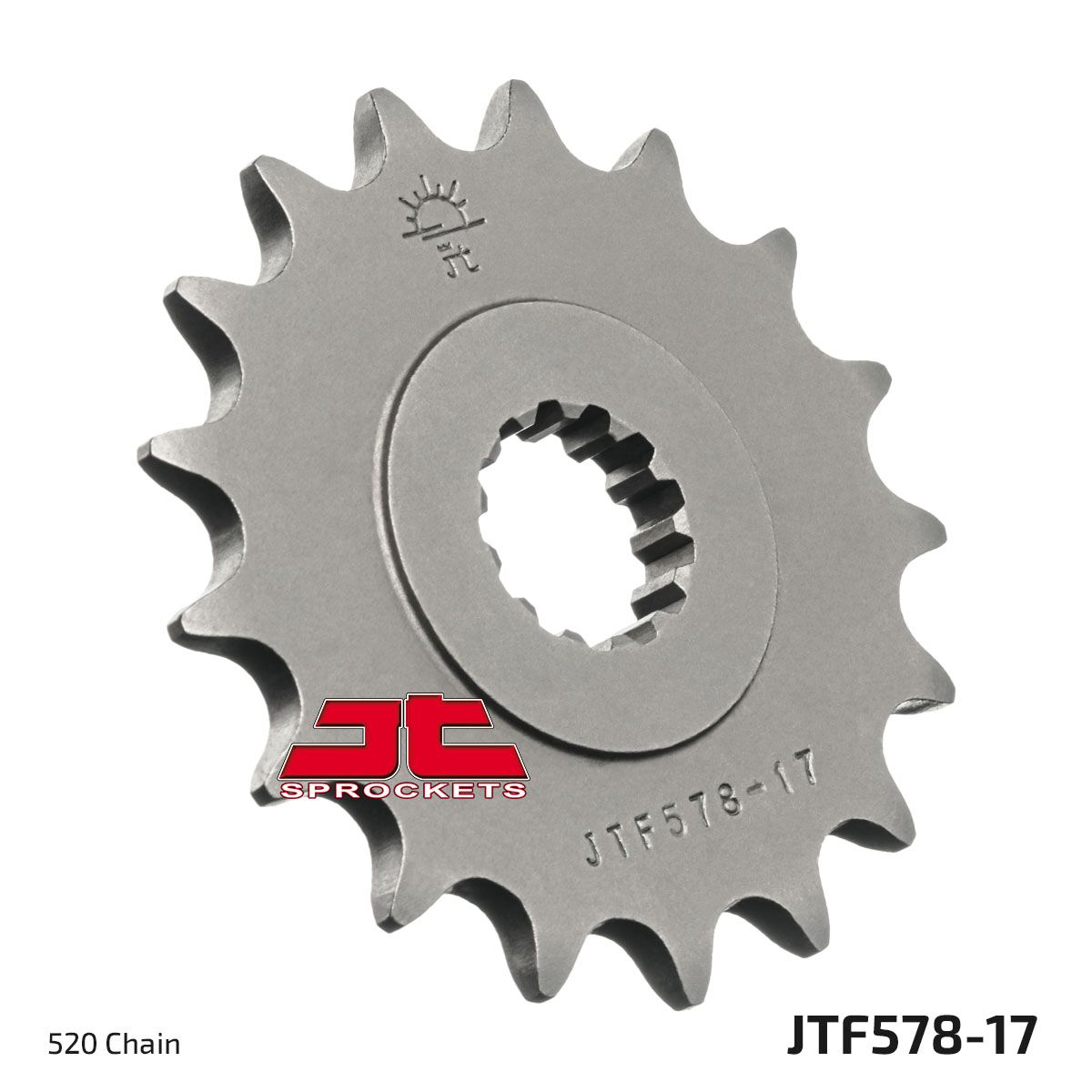 JTF578.17 esimene vahetuskettiratas, 17 hammast, samm 520, naturaalne, SCM420 kroommolübdeenterase sulam