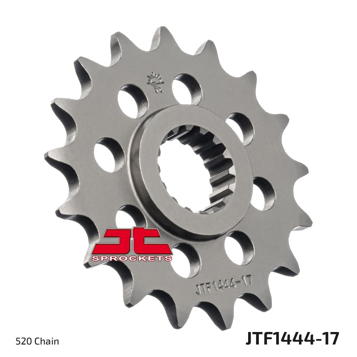 JTF1444.17 esimene vahetuskettiratas, 17 hammast, samm 520, naturaalne, kroommolübdeenteras