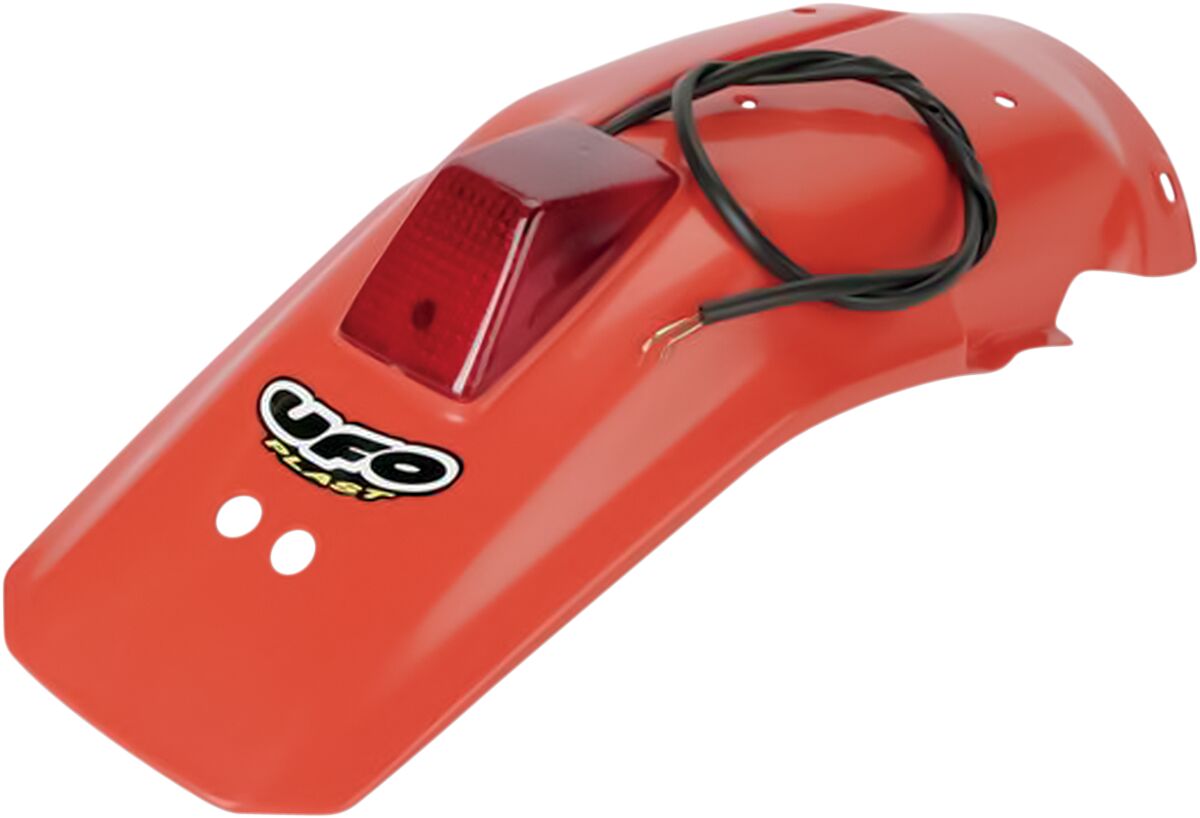 ENDURO REAR FENDER W/ STOP-TAILLIGHT HONDA XR600R CR-ORANGE
