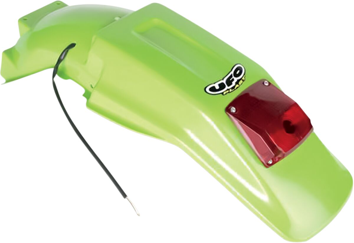 ENDURO REAR FENDER W/ STOP-TAILLIGHT KAWASAKI KDX200 KX-GREEN