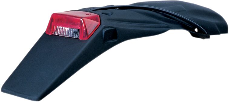 LICENSE PLATE HOLDER WITH TAIL/STOP-LIGHT KTM 2/4-STROKE BLACK