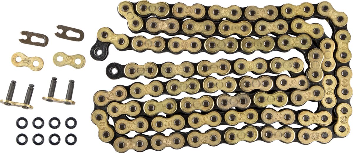 CHAIN 520-FB / 110 LINKS / O-RING / GOLD