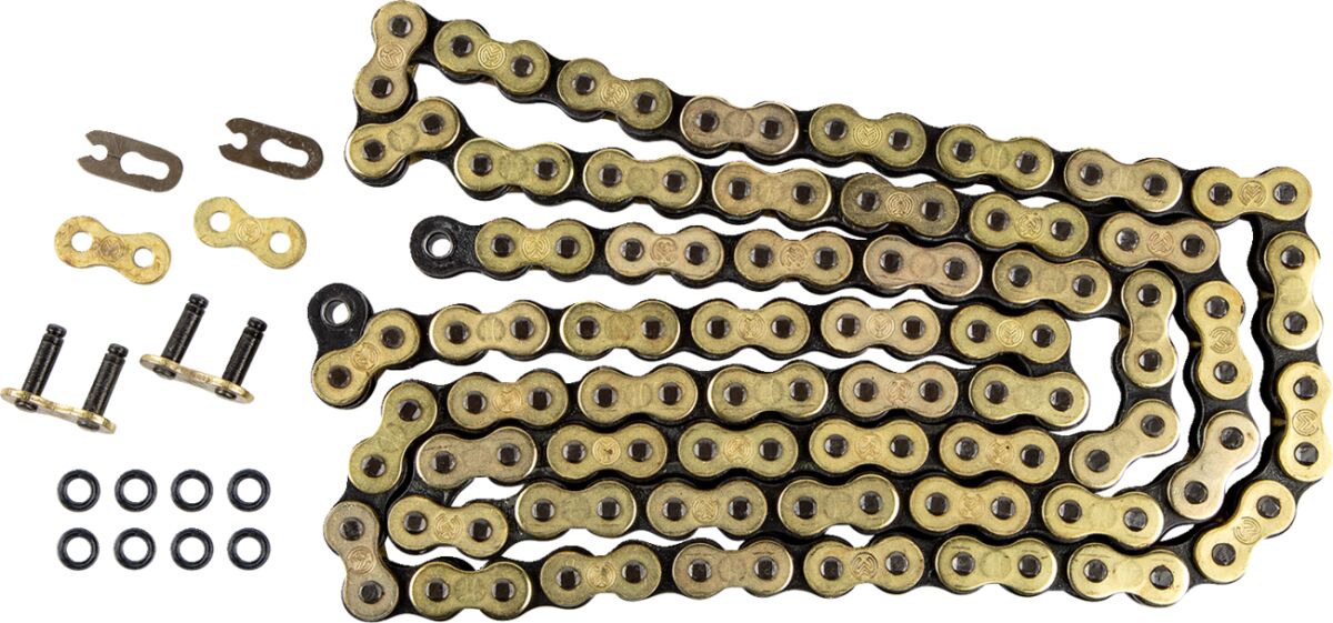 CHAIN 520-FB / 116 LINKS / O-RING / GOLD