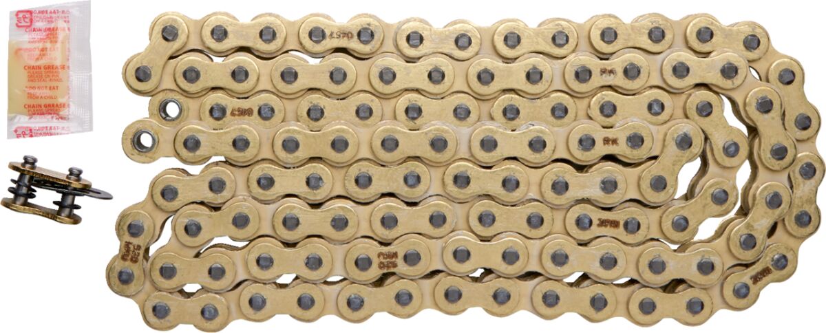MXU 110 CLIP LINK 520 U-RING REPLACEMENT DRIVE CHAIN / GOLD|GOLD / STEEL