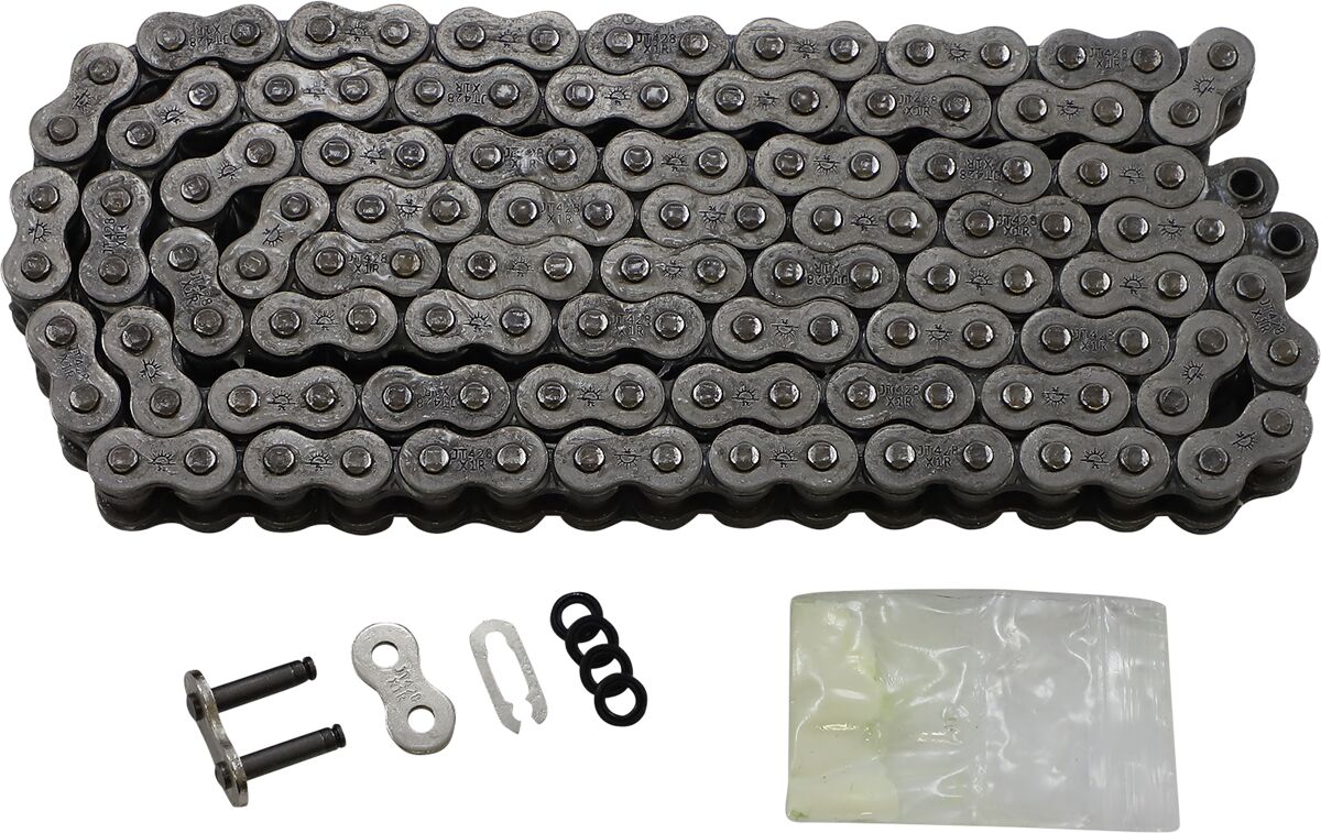 428-X1R-128 128 CLIP LINK 428 X-RING REPLACEMENT DRIVE CHAIN / NATURAL / STEEL