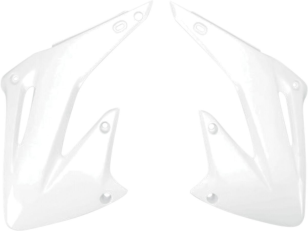 RADIATOR COVERS HONDA CR125/250 WHITE