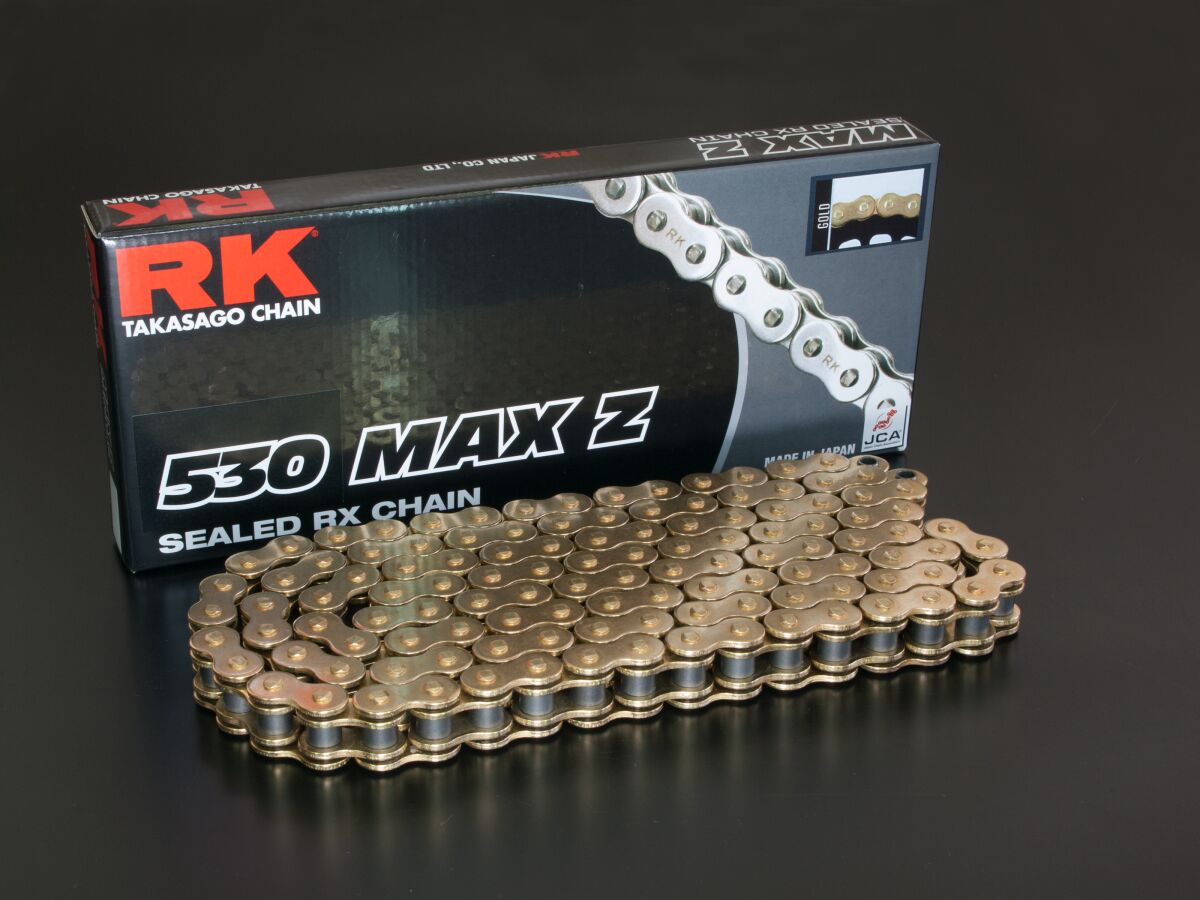 MAX-Z 102 RIVET LINK 530 X-RING REPLACEMENT DRIVE CHAIN / GOLD|GOLD / CARBON ALLOY STEEL