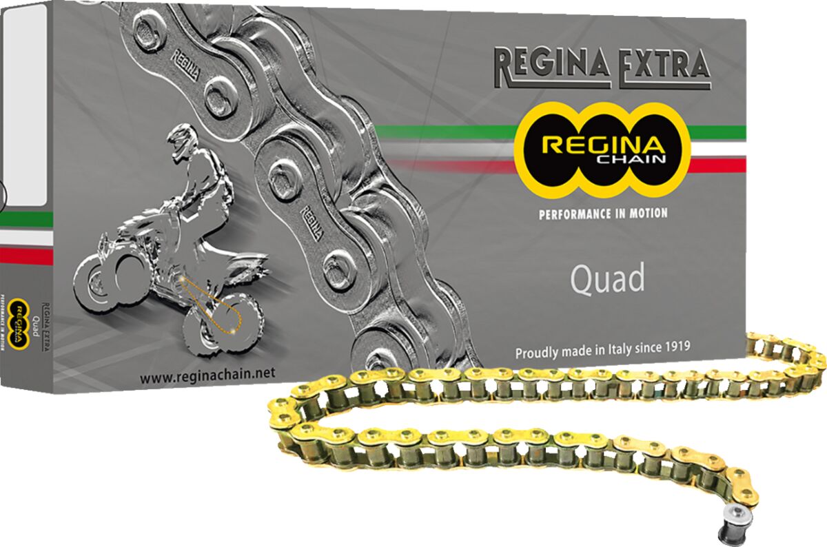135 QUAD 116 CLIP LINK 520 Z-RING REPLACEMENT DRIVE CHAIN / GOLD|NATURAL
