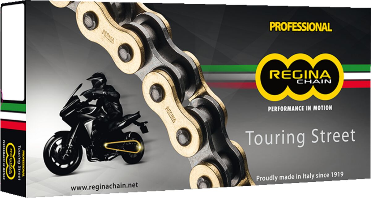 520/135 ZRT 135 RIVET LINK 520 Z-RING PERFORMANCE REPLACEMENT DRIVE CHAIN / GOLD|BLACK / STEEL