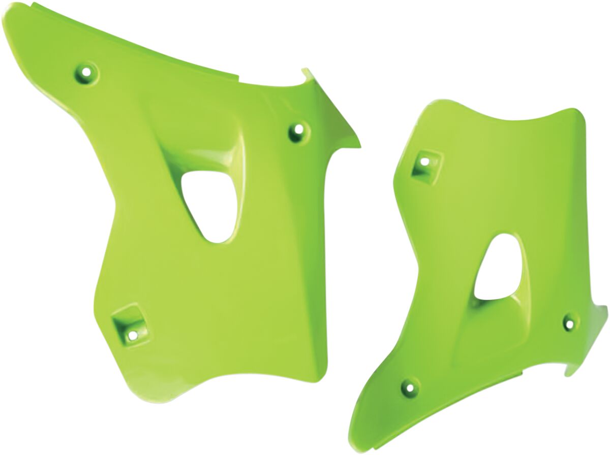 RADIATOR COVERS KAWASAKI KX125/250 KX-GREEN