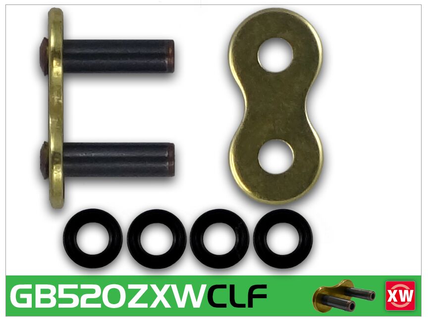 GB520ZXW-CLF 1 lüli, 520 XW-ring ühenduslüli, kuldne/must, teras
