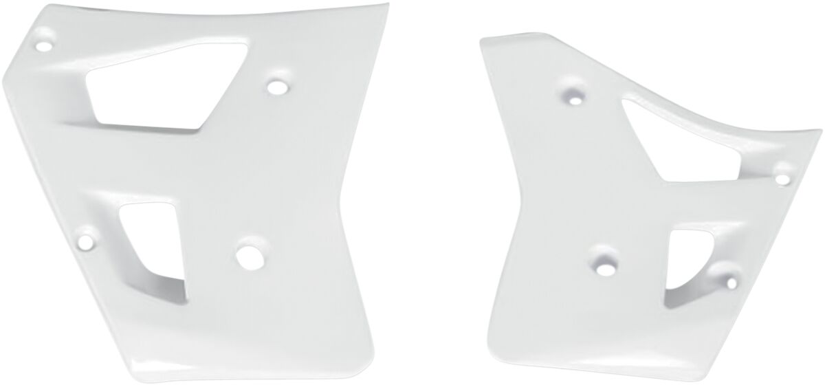 RADIATOR COVERS YAMAHA YZ250 WHITE