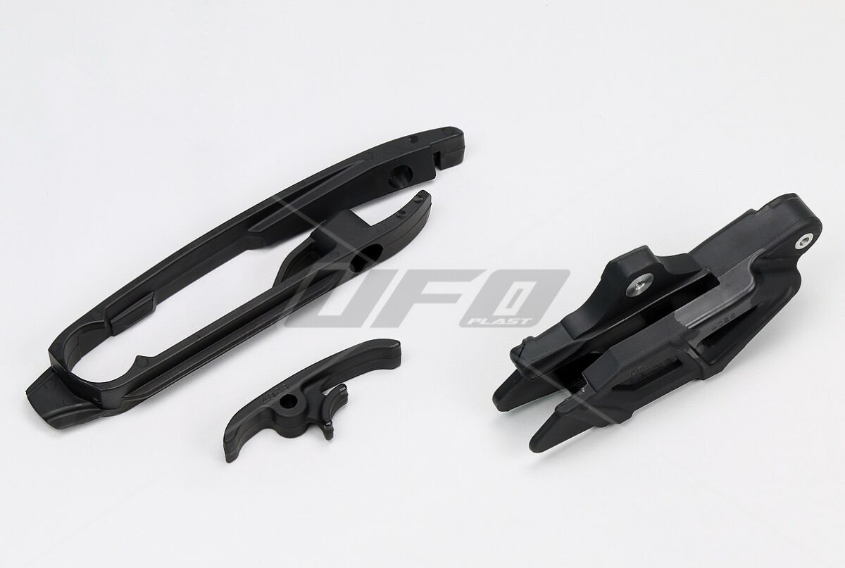 CHAIN GUIDE & SLIDER KIT HUSQVARNA TC/TE/FE/FC BLACK