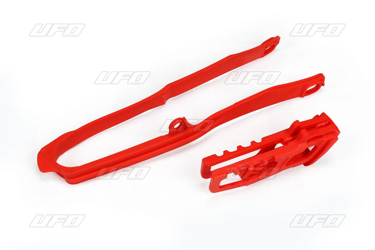 CHAIN GUIDE & SLIDER KIT HONDA CRF RED