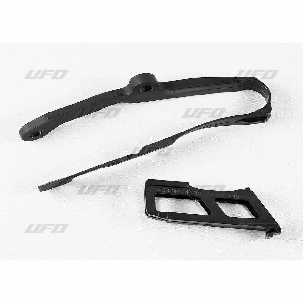 CHAIN GUIDE & SLIDER KIT KAWASAKI KXF250 BLACK