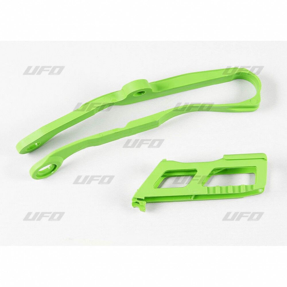 CHAIN GUIDE & SLIDER KIT KAWASAKI KXF250 GREEN