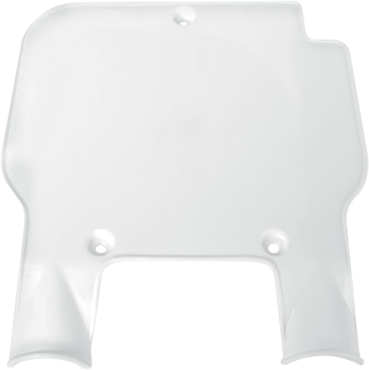 FRONT NUMBER PLATE KAWASAKI KX125/250/500 WHITE