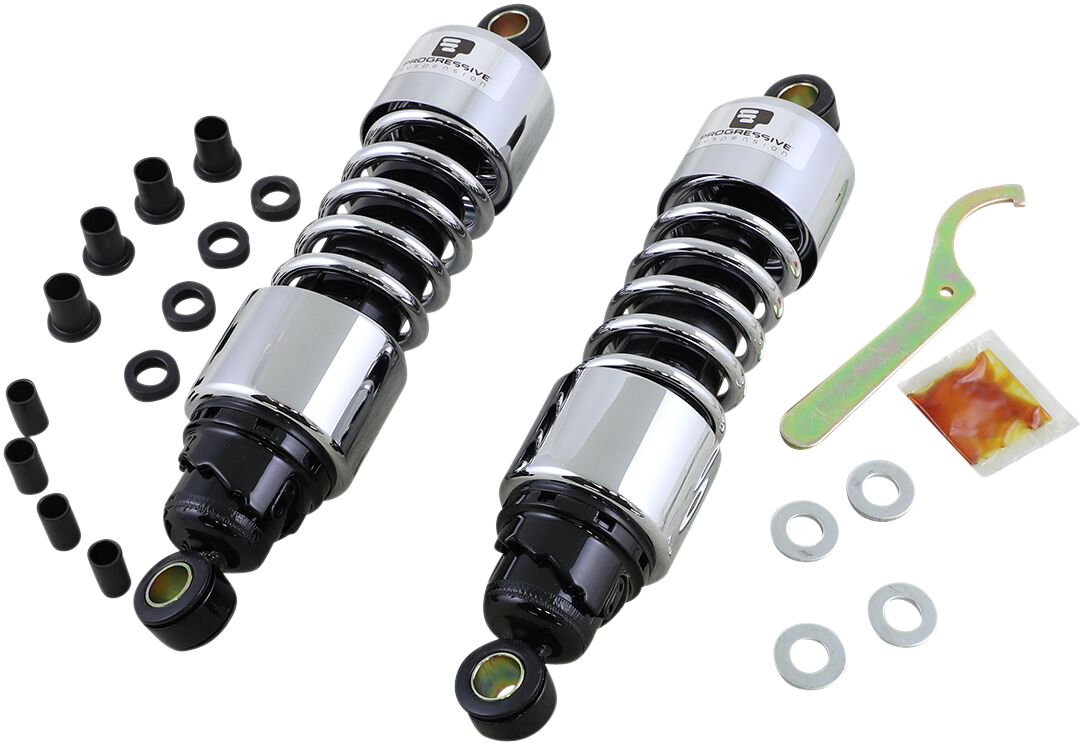 Progressive Suspension 412 seeria American-Tuned gaasamortisaatorid, kroom, 11.5"