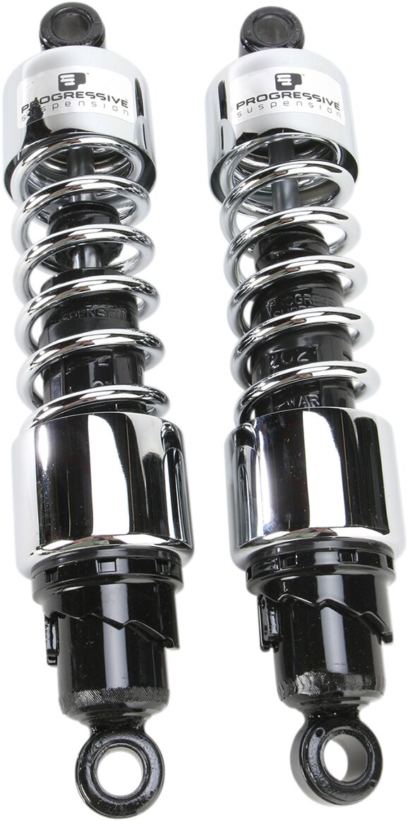 Progressive Suspension 412 seeria tugevdatud topeltamortisaatori koost, kroom, 13" (330MM)