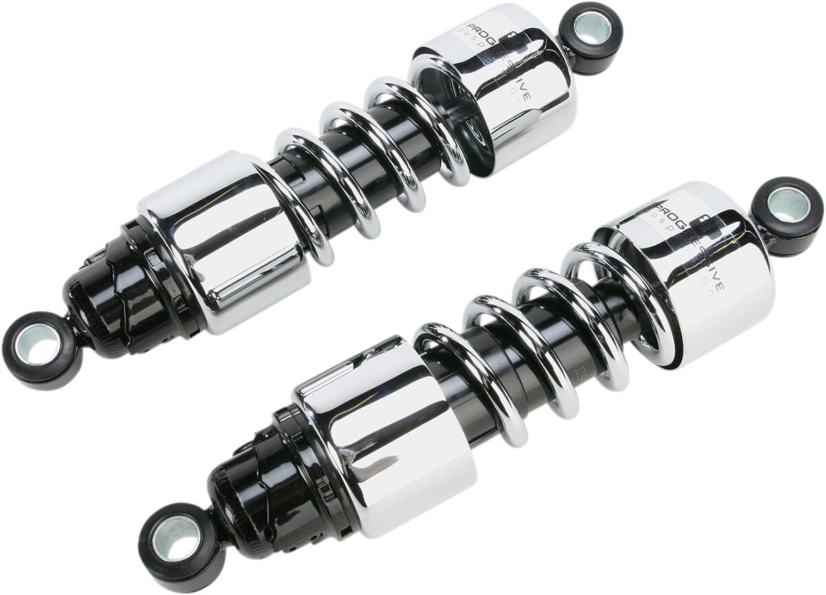 Progressive Suspension 412 seeria standardne topeltamortisaatori koost, kroom, 11.5" (292MM)