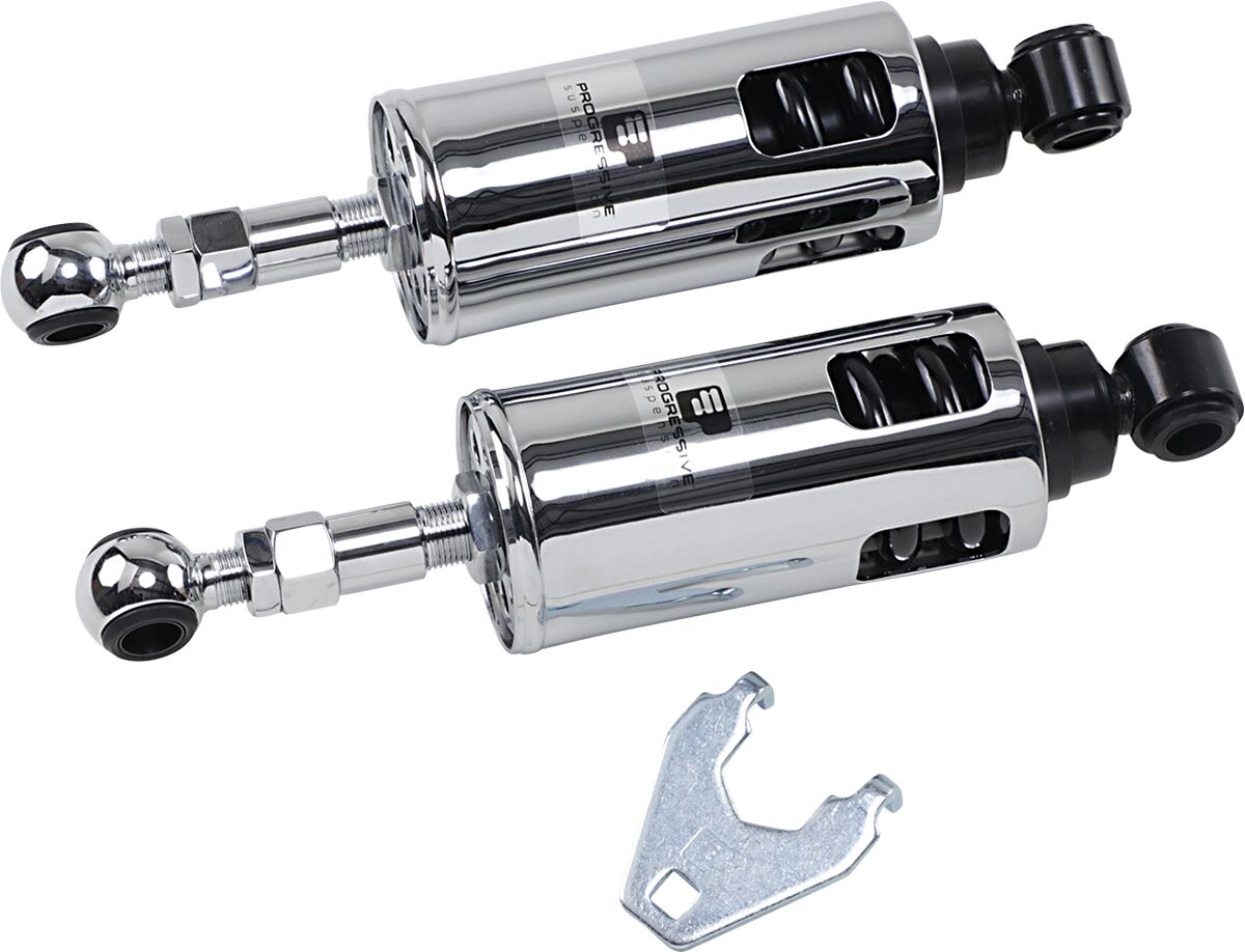 Progressive Suspension 422 seeria tugevdatud amortisaator, kroom