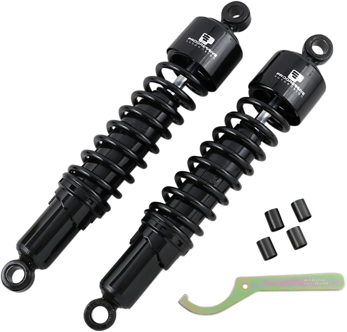 Progressive Suspension 412 seeria amortisaator, tugevdatud, must, 12"