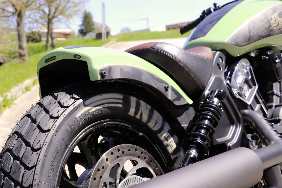 Tagaporitiib Bobber, koos tulega