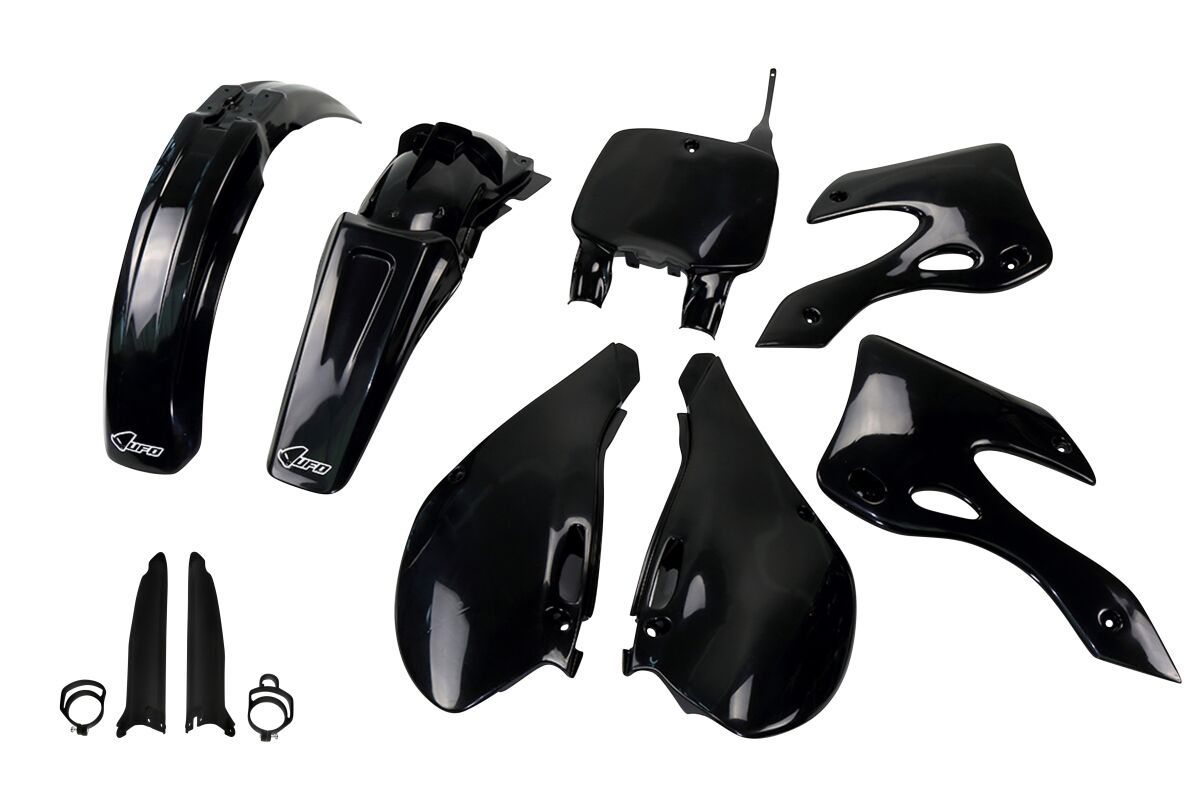 Täielik plastikukomplekt, Kawasaki KX125/250, must