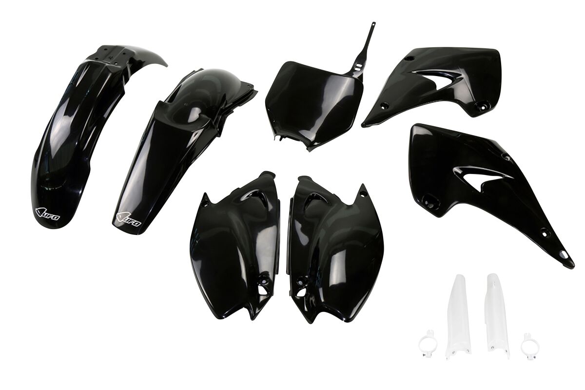 Täielik plastikukomplekt, Kawasaki KX125/250, must