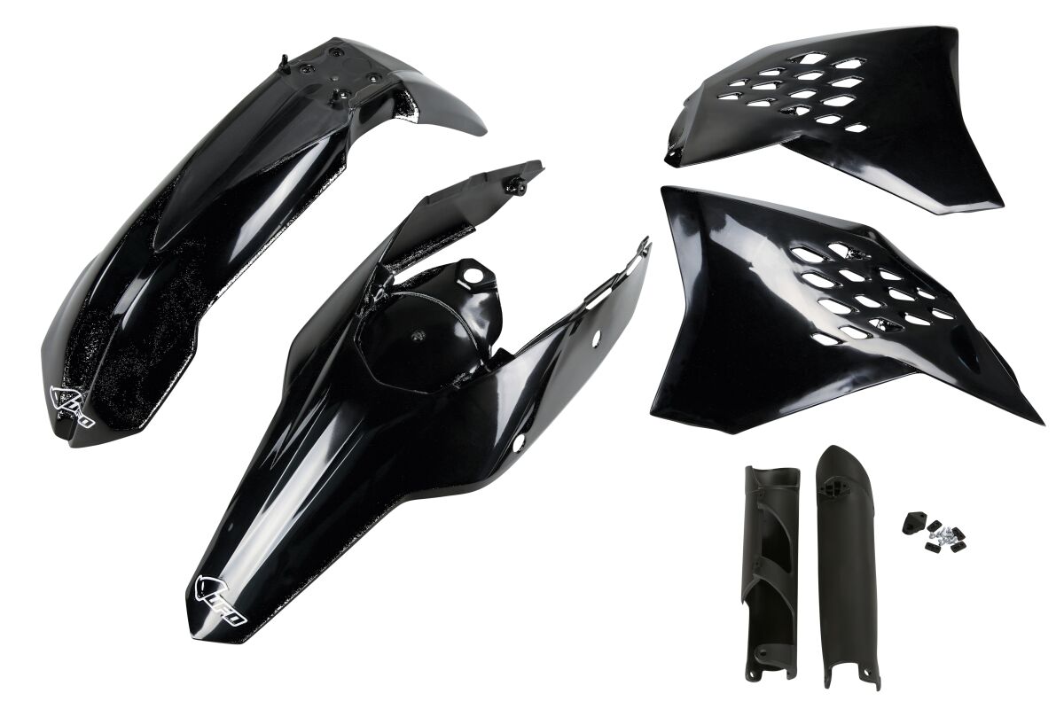 Täielik plastikukomplekt EXC 09-10, must