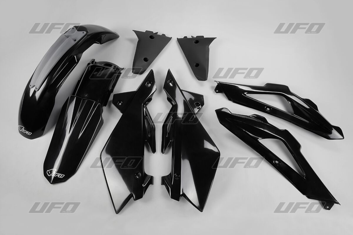 Täielik plastikukomplekt, Husqvarna TC 250/300/450, must