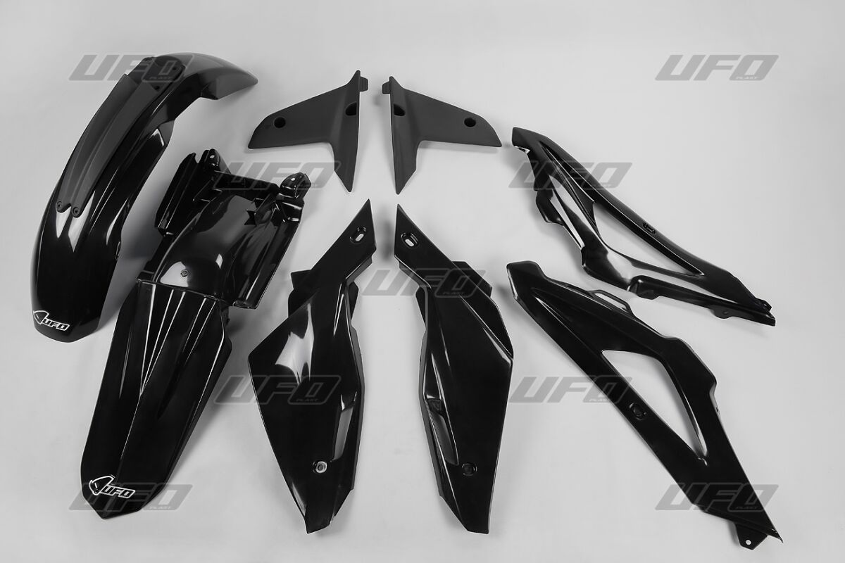 Täielik plastikukomplekt, Husqvarna TC 250/300/450, must