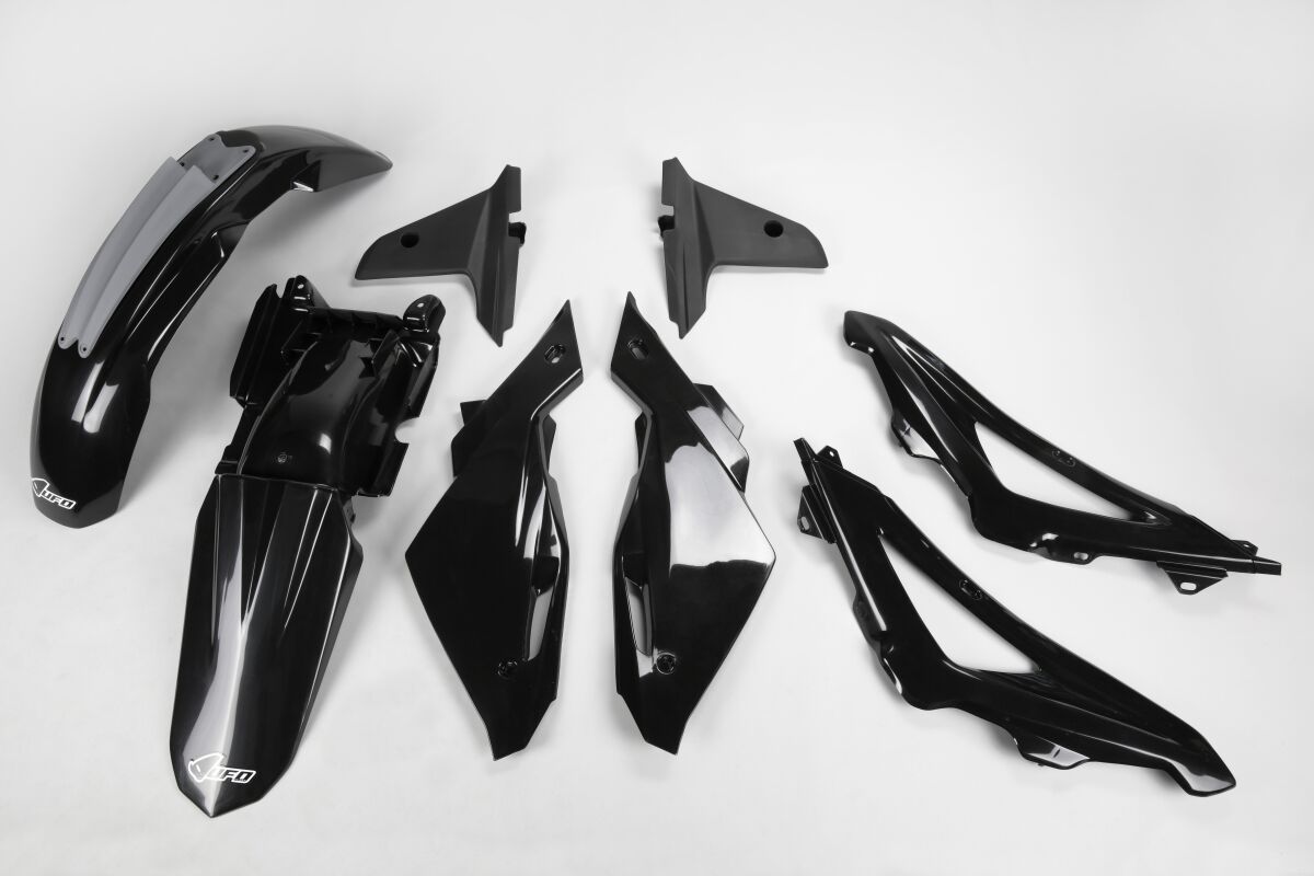 Täielik plastikukomplekt, Husqvarna CR 125, must