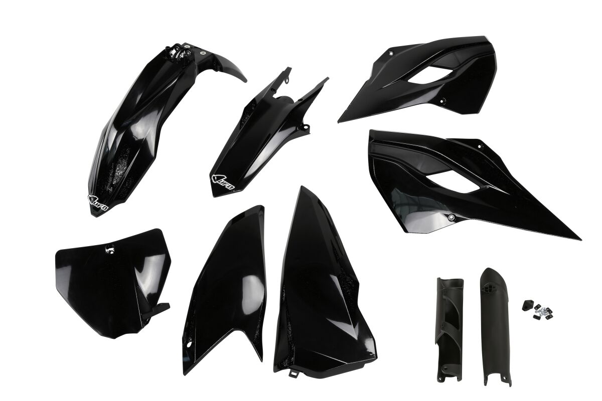 Täielik plastikukomplekt, Husqvarna TC/FC, must