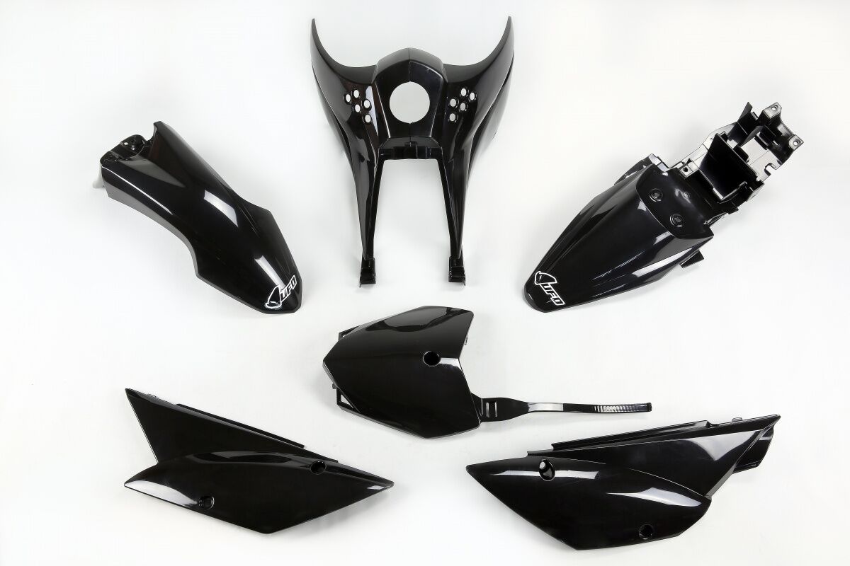 Täielik plastikukomplekt, Kawasaki KLX110, must