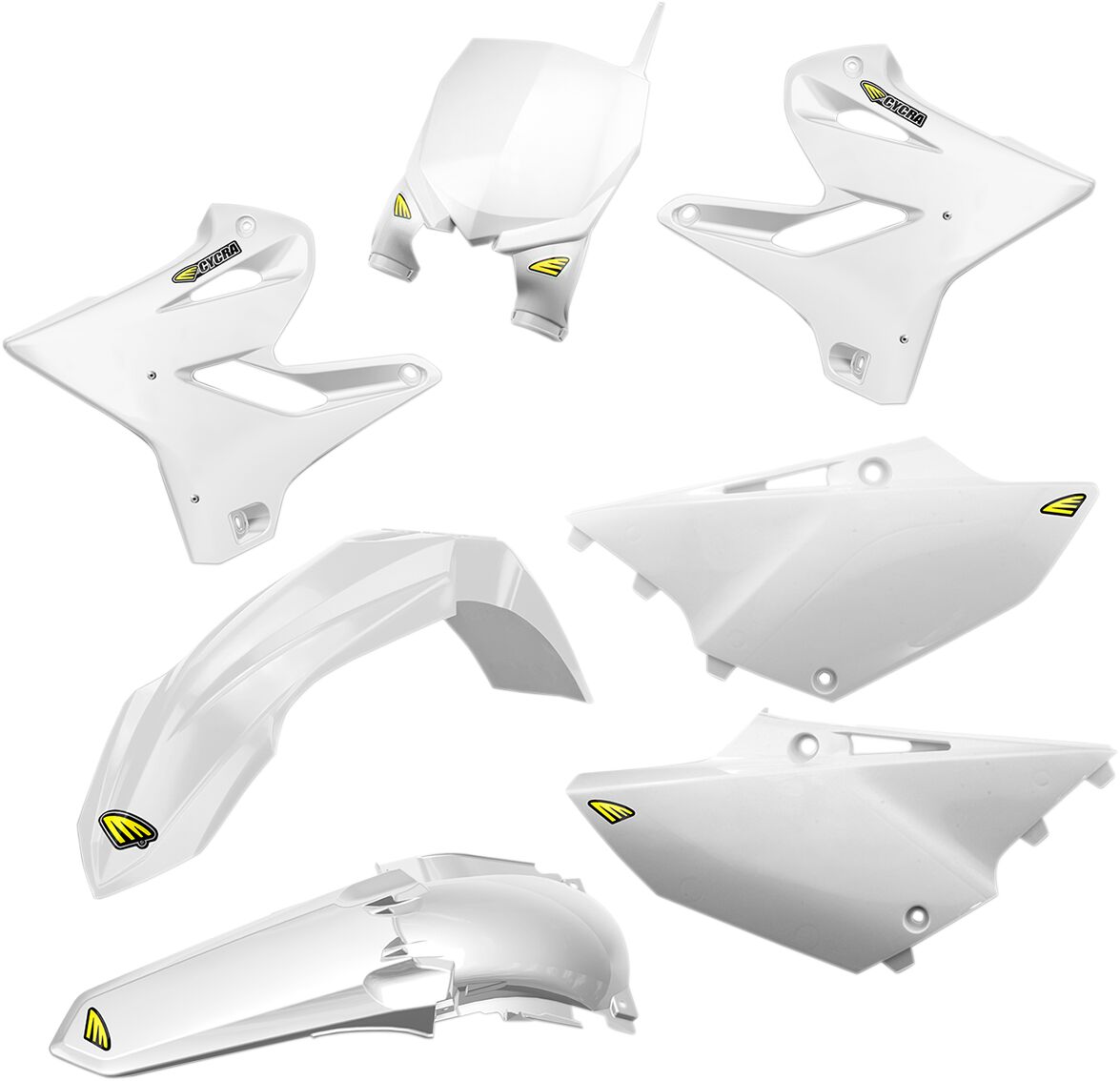 Plastikukomplekt PowerFlow, täielik, Yamaha, valge