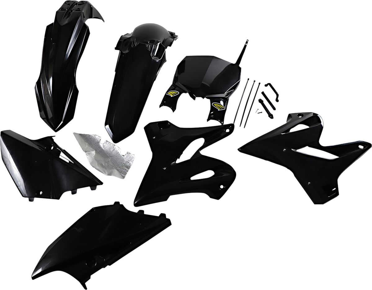 Plastikukomplekt PowerFlow, täielik, Yamaha, must