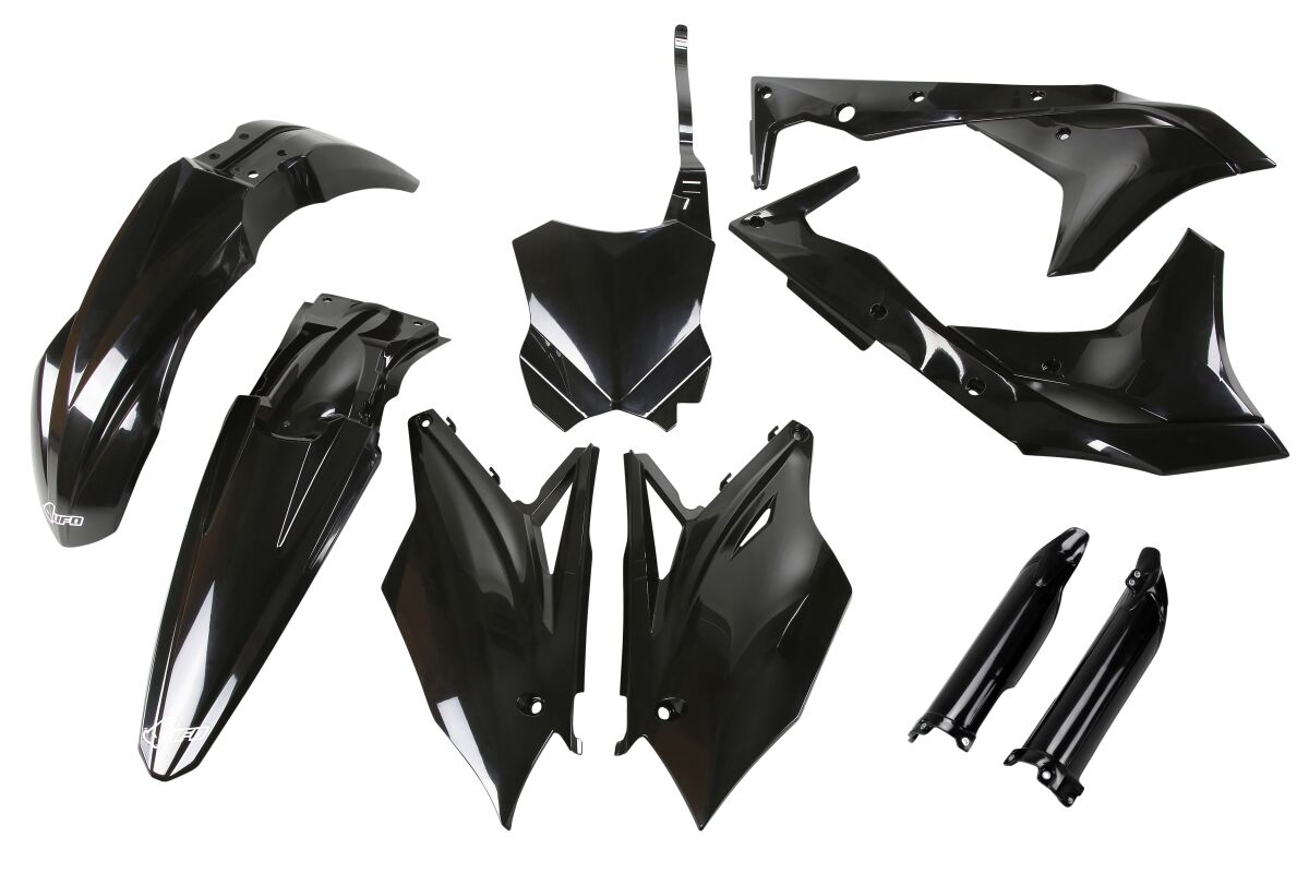 Täielik plastikukomplekt, Kawasaki KXF250, must