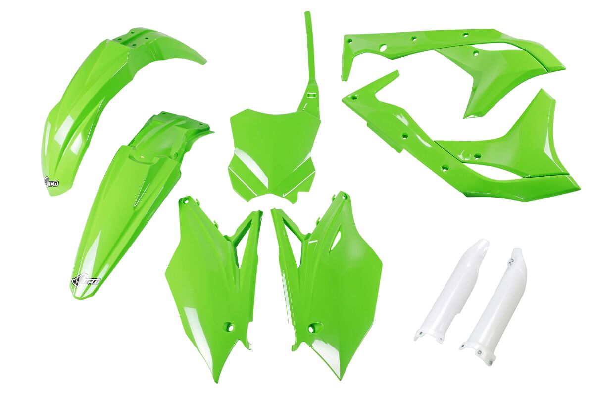 Täielik plastikukomplekt, Kawasaki KXF250, KX roheline