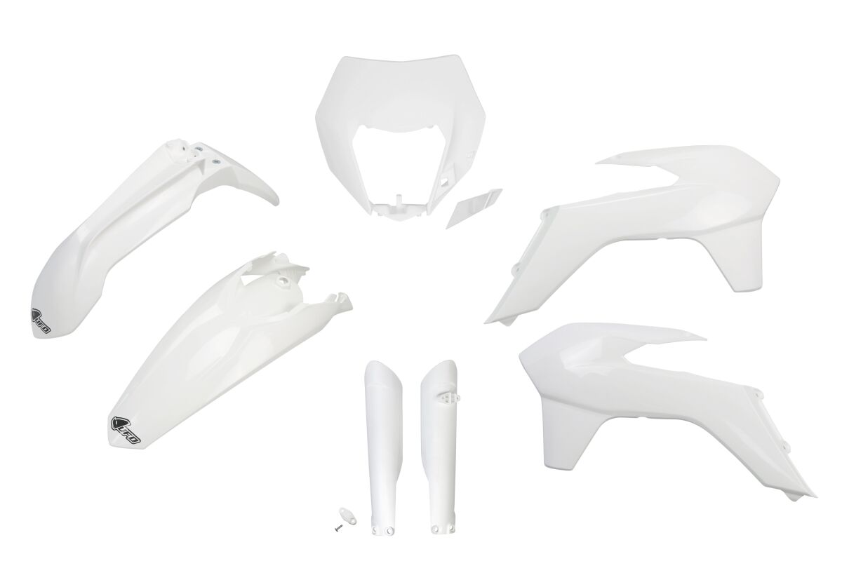Täielik plastikukomplekt, valge