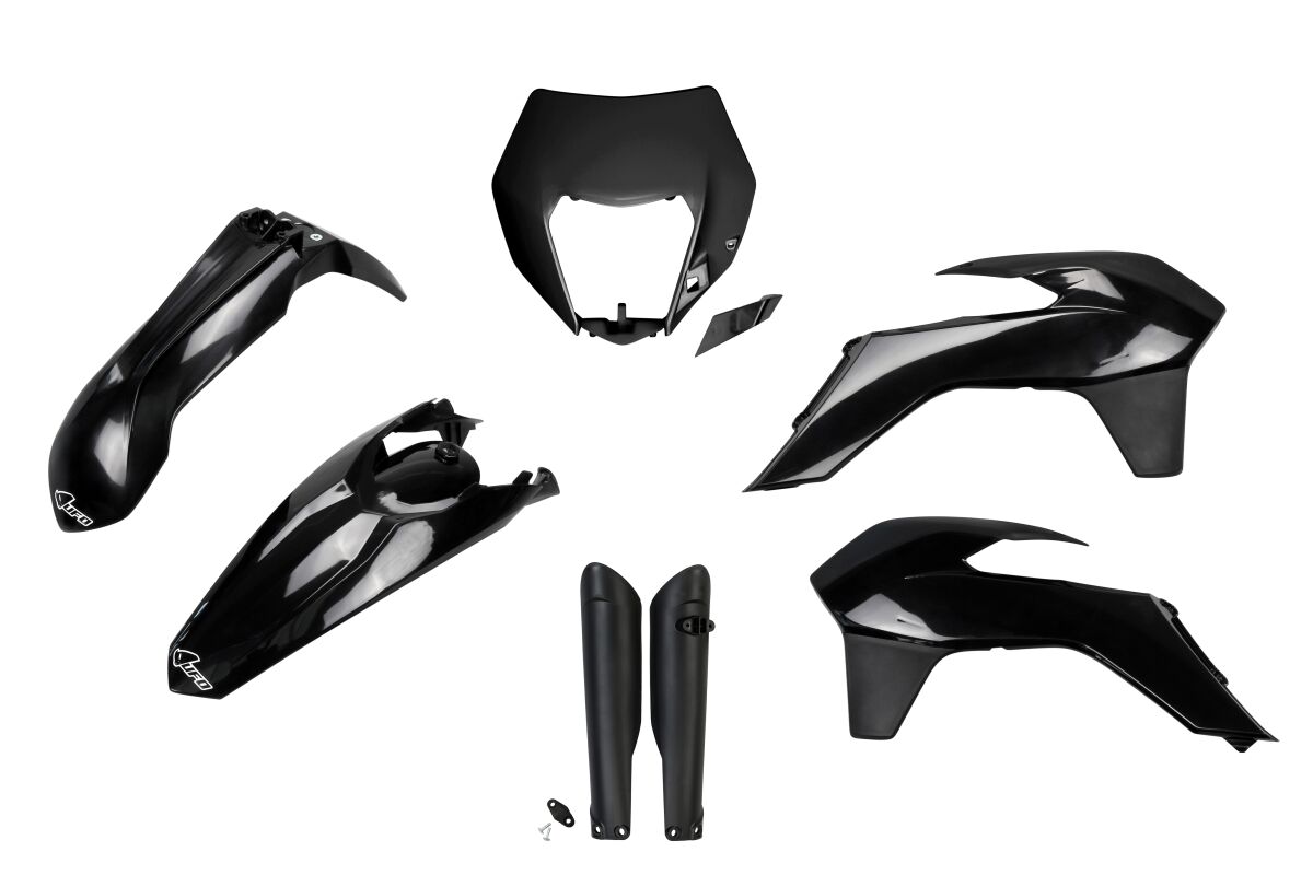 Plastikukomplekt, täielik, EXC 14-16, must