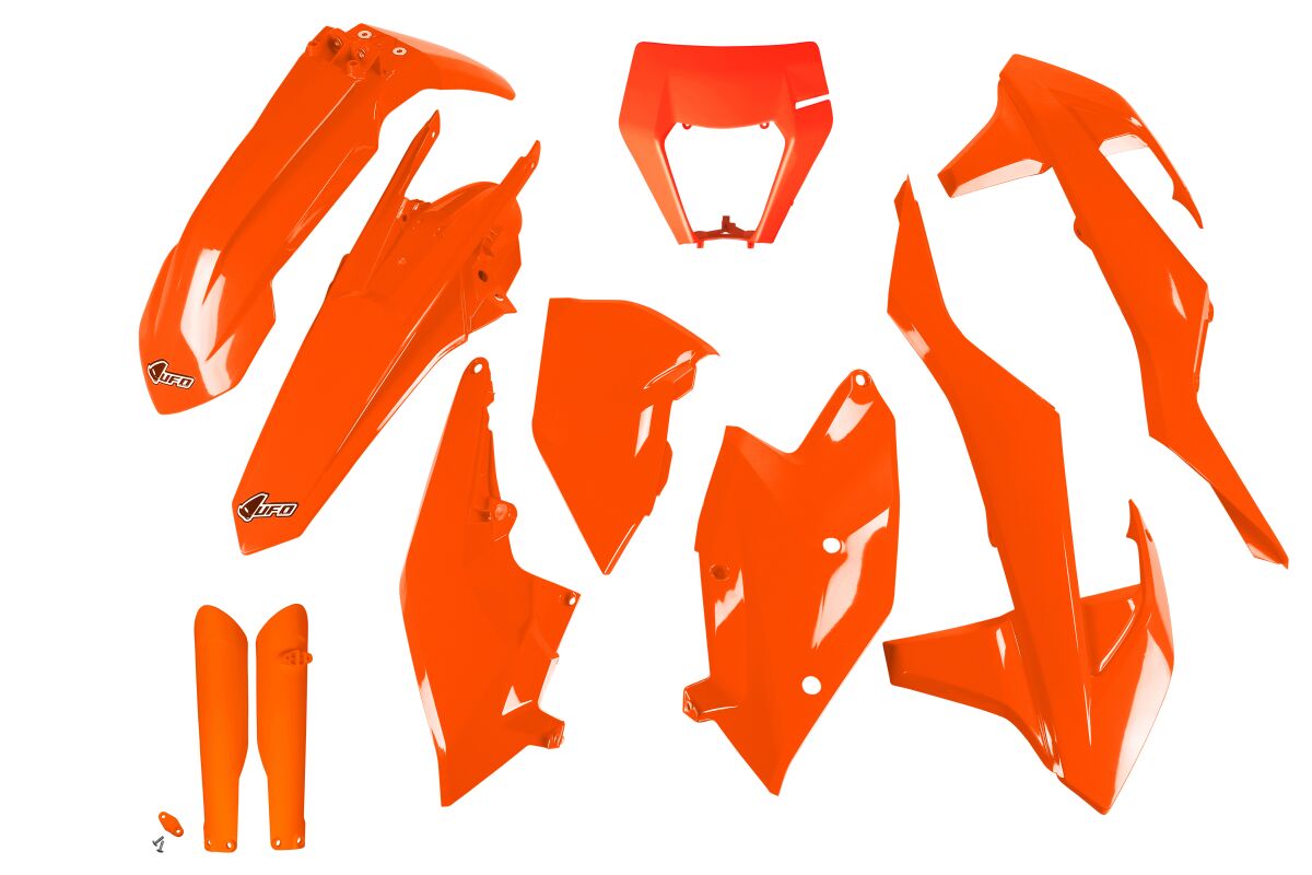 Täielik plastikukomplekt, fluo oranž
