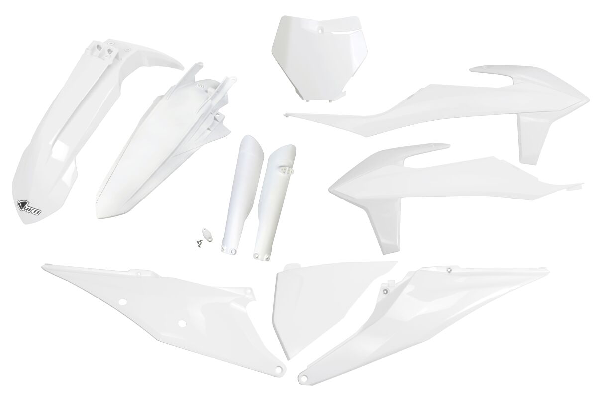 Täielik plastikukomplekt, valge