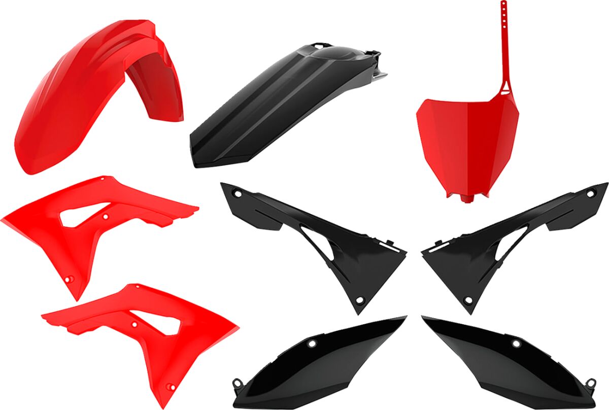 Plastikukomplekt CRF18-19, punane/must