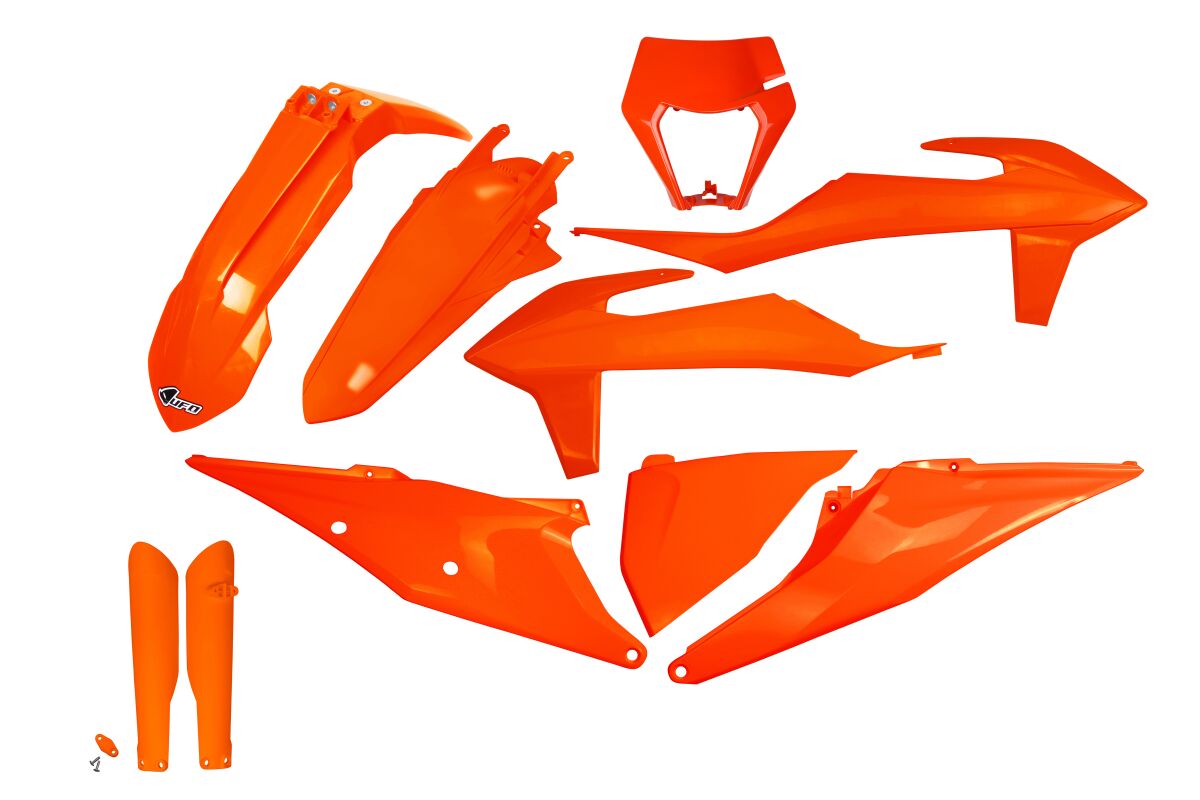 Täielik plastikukomplekt EXC 20-23, fluo oranž