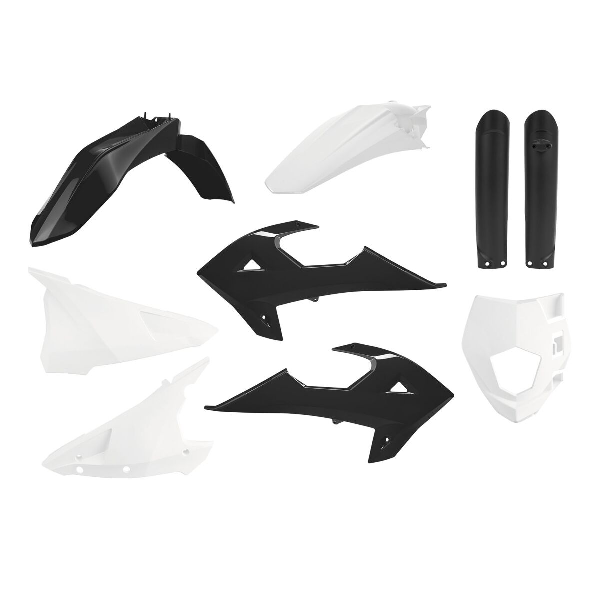 Plastikukomplekt EC/ECE 18-20, must/valge