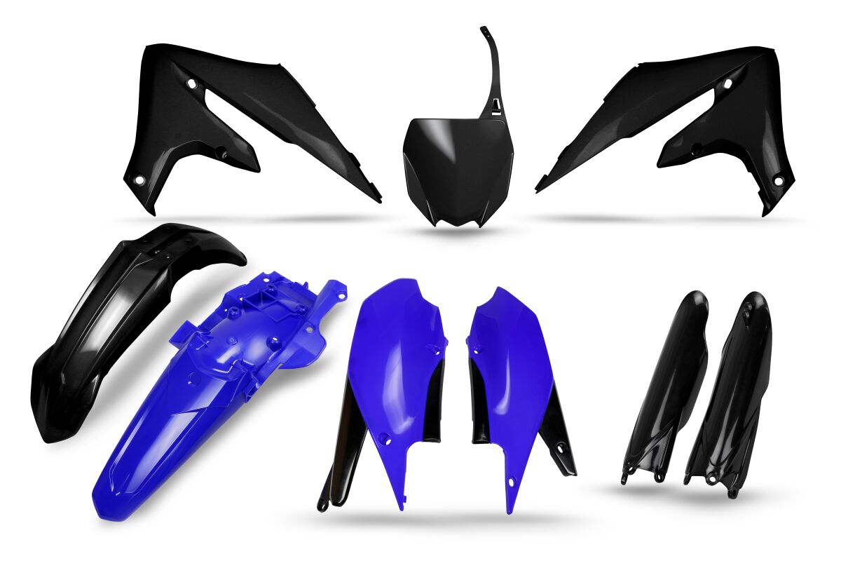 Plastikukomplekt YZF18-, must/sinine