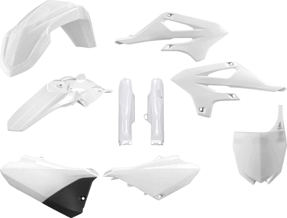 Plastikukomplekt YZ85 22-, valge