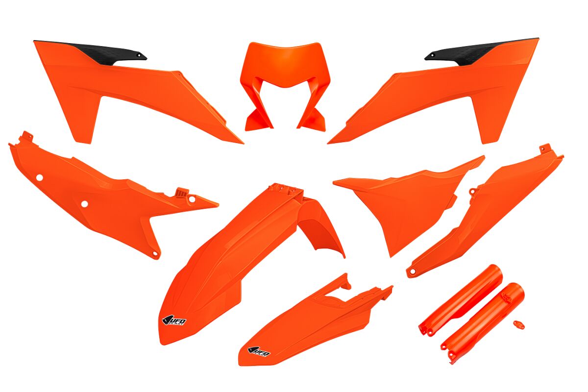 Täielik plastikukomplekt EXC/F 24-, fluo oranž