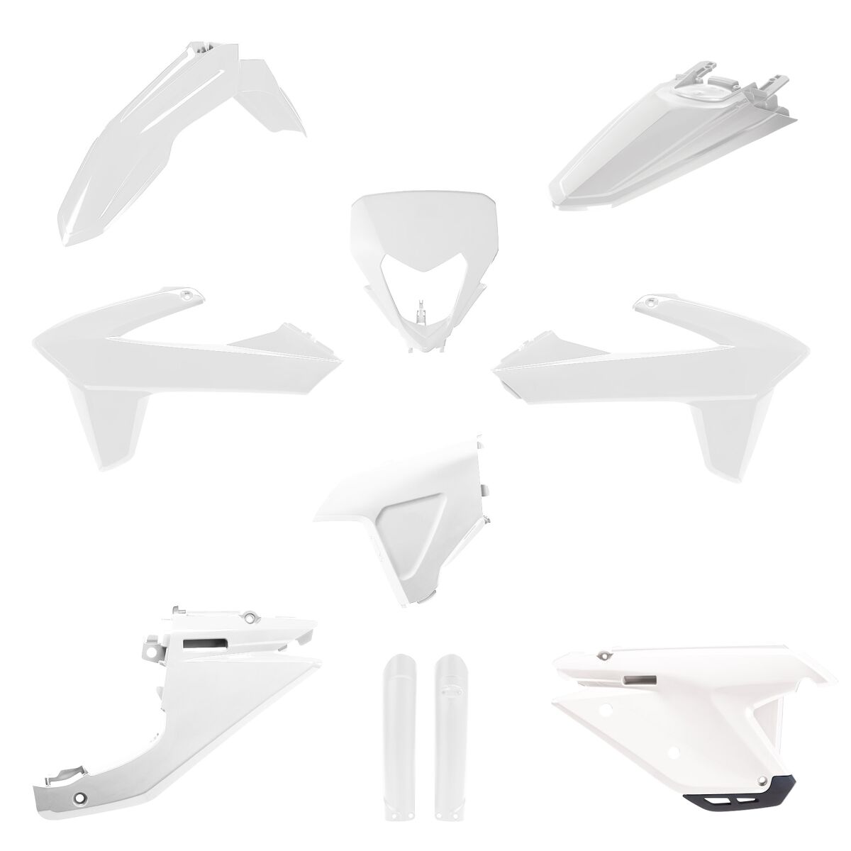 Plastikukomplekt, Sherco 2025, valge